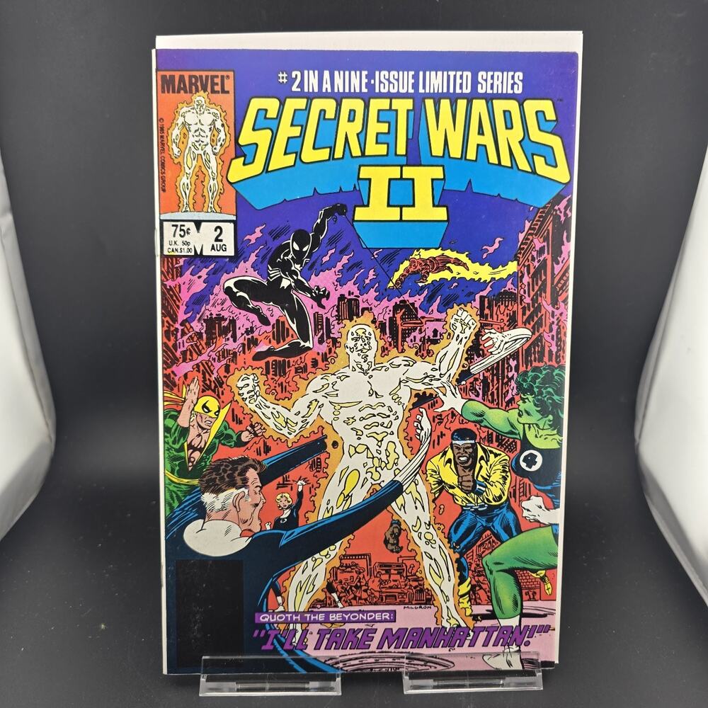 Secret Wars II #2 (1985 Marvel) VF 8.0/8.5 Beyonder Spider-Man She-Hulk